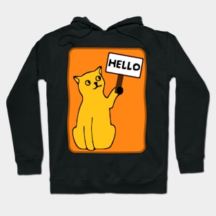 Cat Says Hello Hoodie